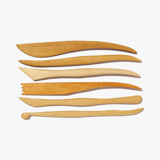Wooden modelling sticks